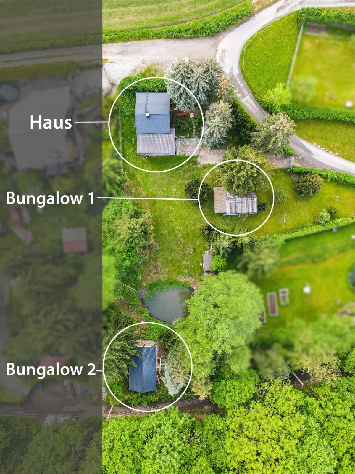 Waldfrieden Bungalow Garnsdorf Exterior foto
